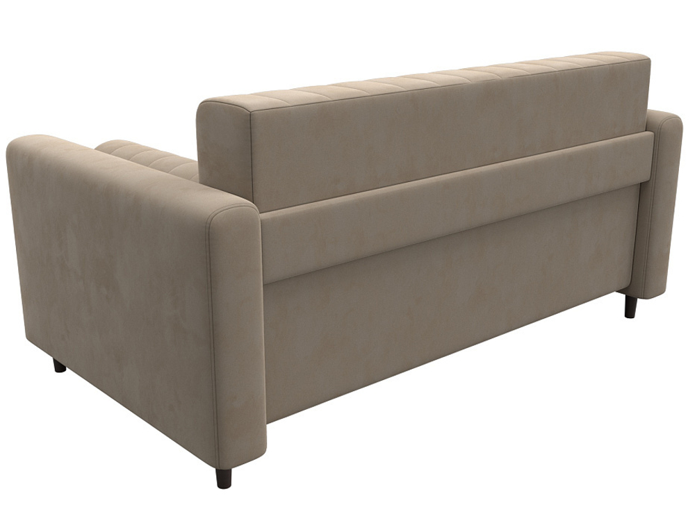 Диван прямой Лига-070, SEVEN 729 ВЕЛЮР бежевый