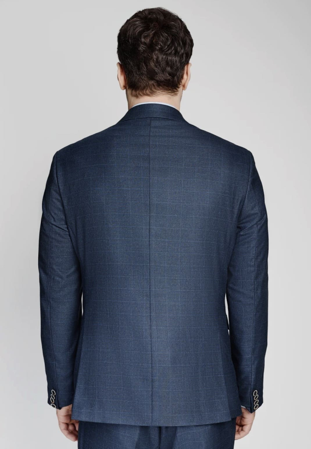 Мужской классический костюм (синий) В62