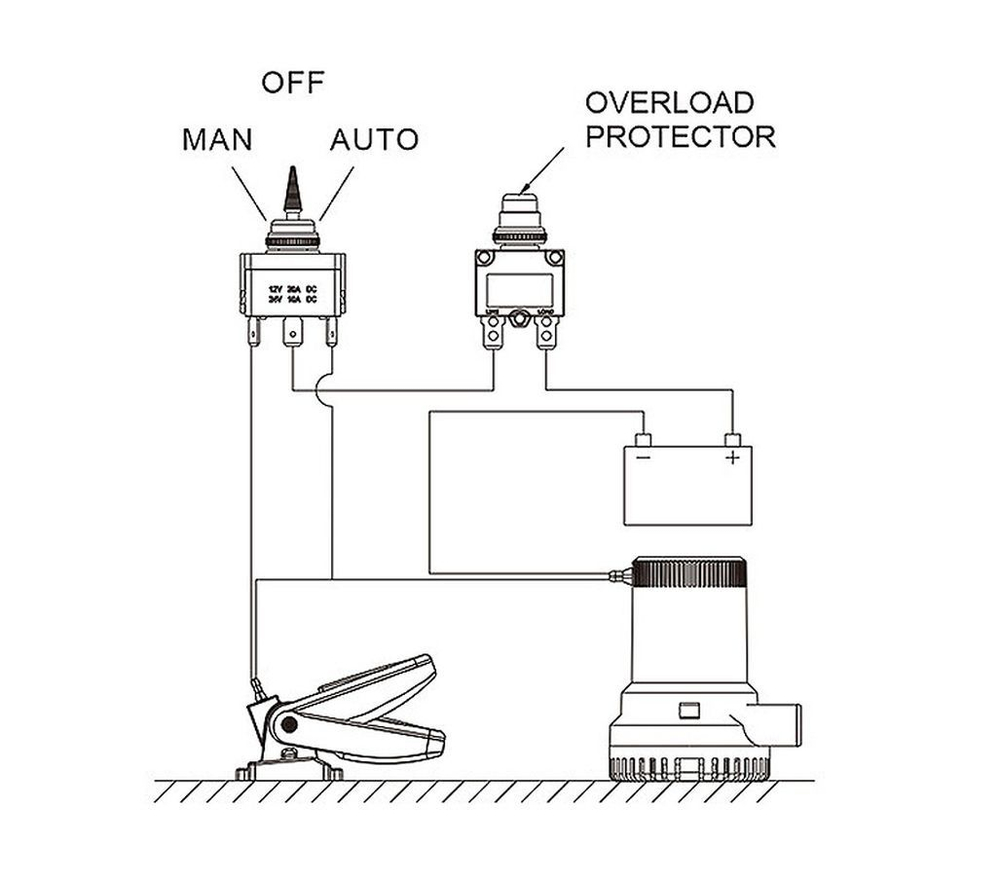 Поплавковый выключатель, 20А (10268840)