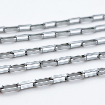 Цепочка, сталь, размер звена 8*2,8 мм, цена за 50 см