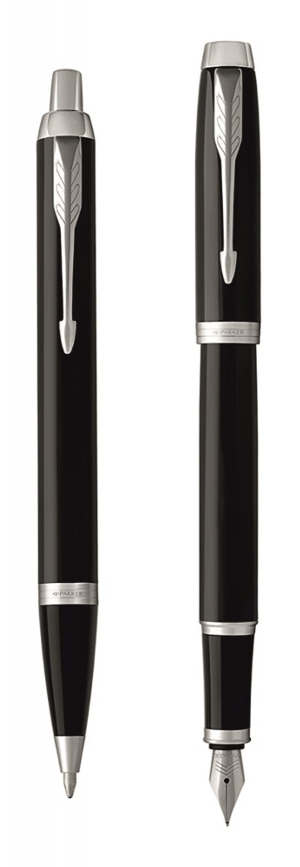 Набор из 2х ручек в подарочной коробке  «Parker IM FK221, Black СT».  Шариковая и перьевая ручка.