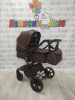Коляска трансформер Farfello Aimile Original Autumn шоколадный