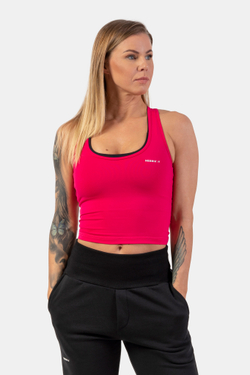 Женский топ NEBBIA Sporty Slim-Fit Crop Tank Top 422 Pink