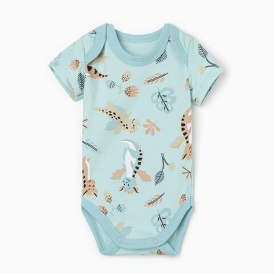 Боди "Дракоша", р. 62-68 , голубой, 9563206 (Крошка Я)