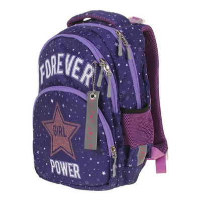 Ранец Джоли с анатом. спинкой "Звезда" 36*27*21 см. 2 отд., 1 карман, боковые карманы (Luris)