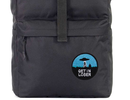 Нашивка термоаппликация на одежду и на рюкзак. Get in loser, НЛО, Космос