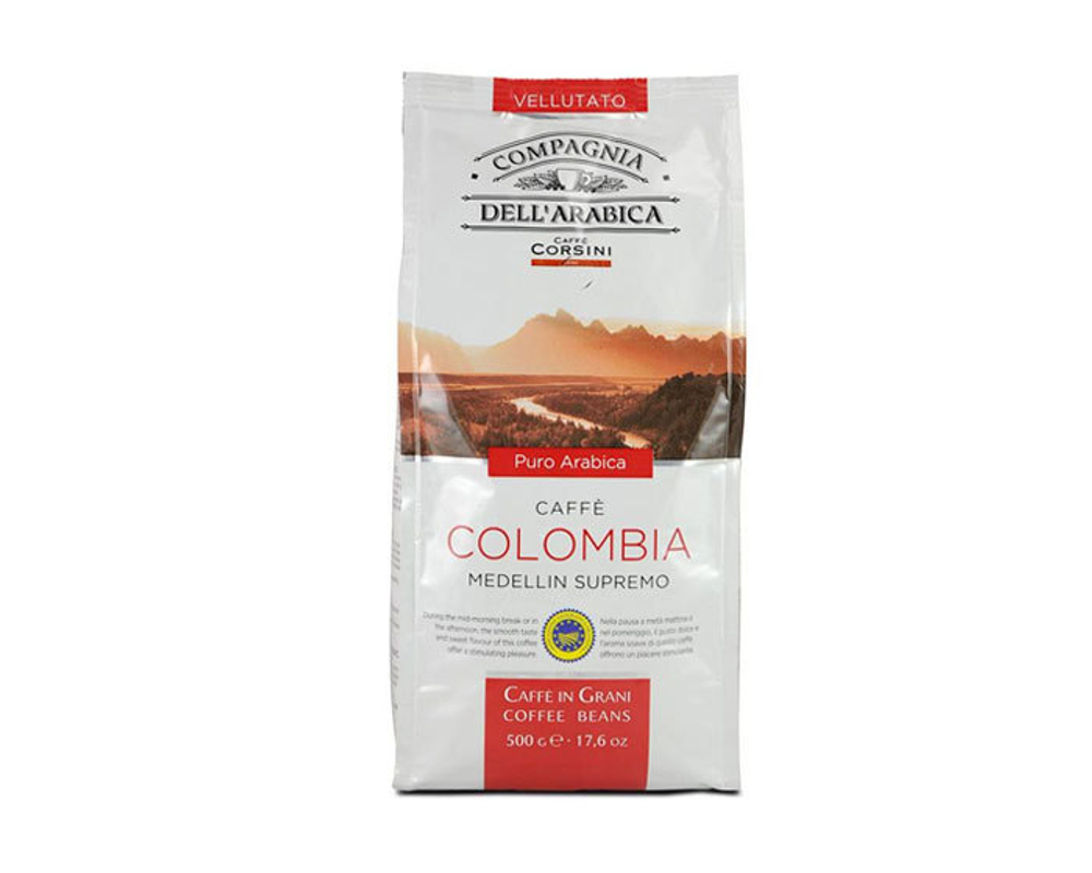 Кофе в зернах Compagnia Dell`Arabica Colombia Medellin Supremo, 500 г (Компания Дель Арабика)