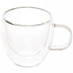 Кружка стеклянная с двойными стенками 220мл «Хай-Тек» LCWB1314