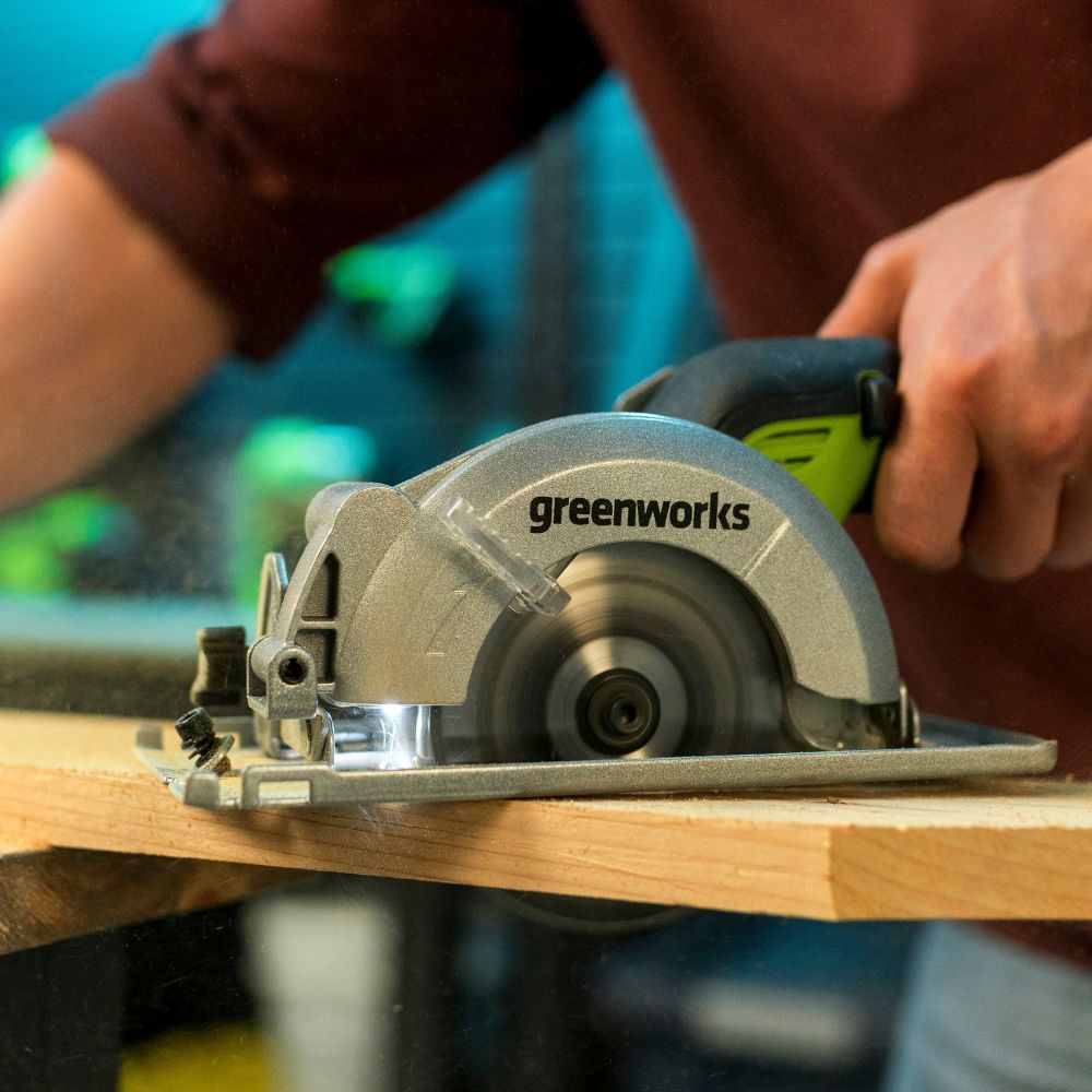 Циркулярная мини пила аккумуляторная Greenworks G24MCS Арт. 1501207, 24V, бесщеточная, без АКБ и ЗУ