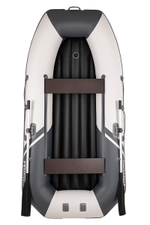 YACHTMAN-280 МНД НАДУВНОЕ ДНО (Яхтман) белый-серый (лодка ПВХ с усилением)