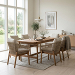 Набор мебели Garden Story Риччи обеденный 3 уп.(стол+4 Стул Garden Storyа, подушки бежевые)