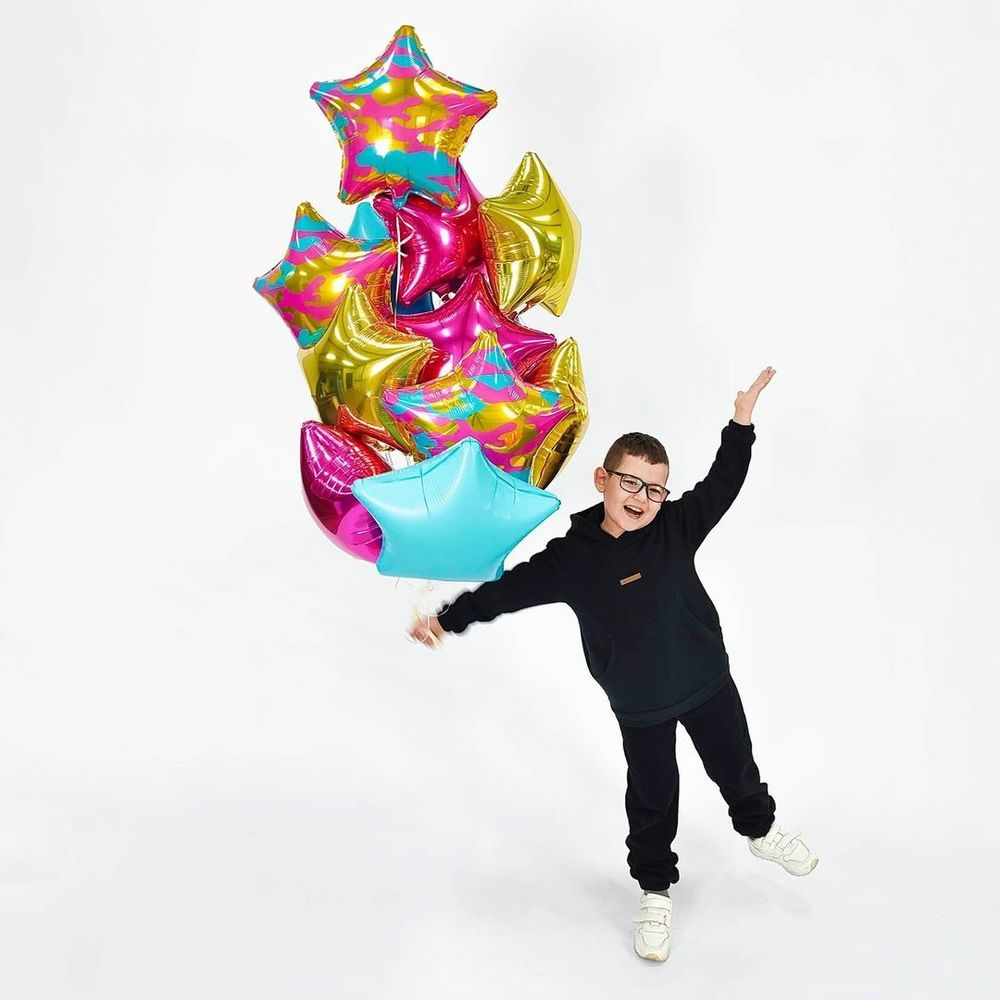 Шар (21"/53 см) Звезда, Камуфляж, Яркий 1 шт.