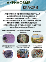 Акриловая краска металлик «Карибская волна»