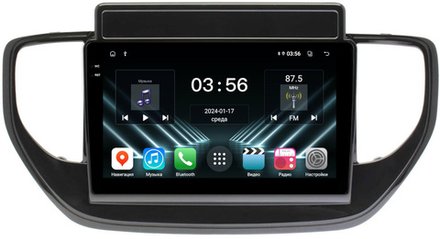 Магнитола для Hyundai Solaris 2 2020-2022 (штатная навигация) - FarCar DX2003M монитор 9.5" IPS на Android 13, 4+64Гб, CarPlay