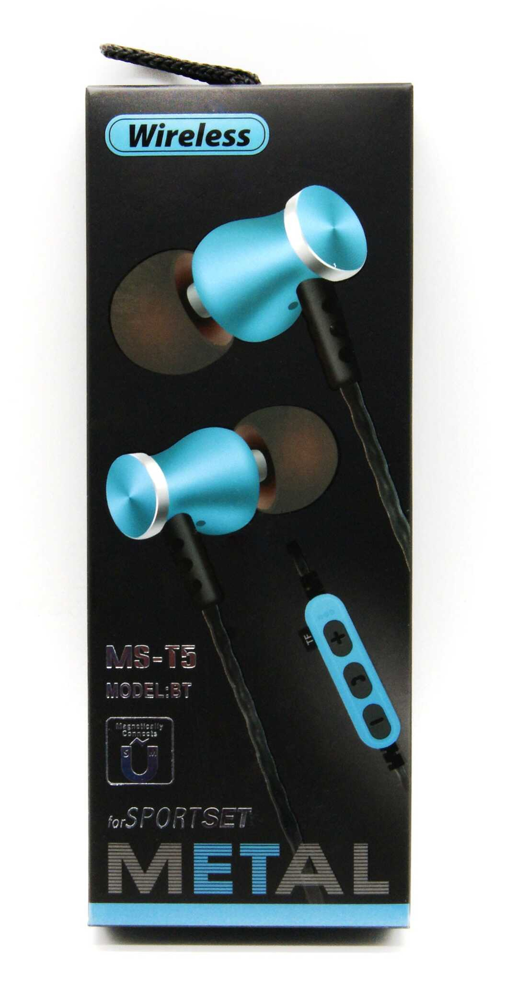 Спортивные наушники Bluetooth MS-T5 (синий)