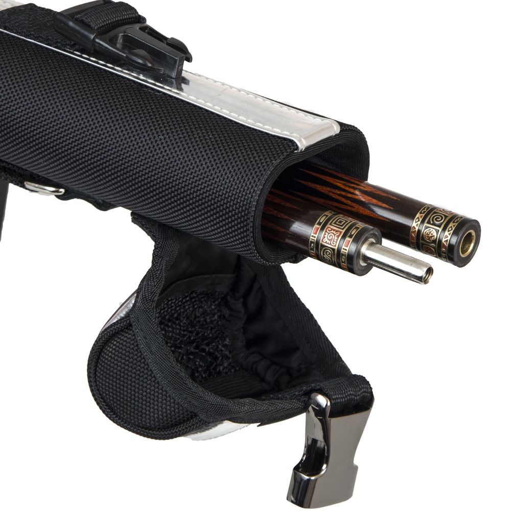 Тубус для кия "WINNER 4" 1/1 85 см (черно-серебристый)