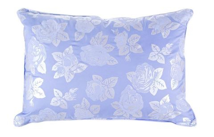 Подушка холлофайбер Стандарт (голубые розы)