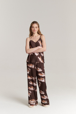 Шелковый топ - бегущие лошади