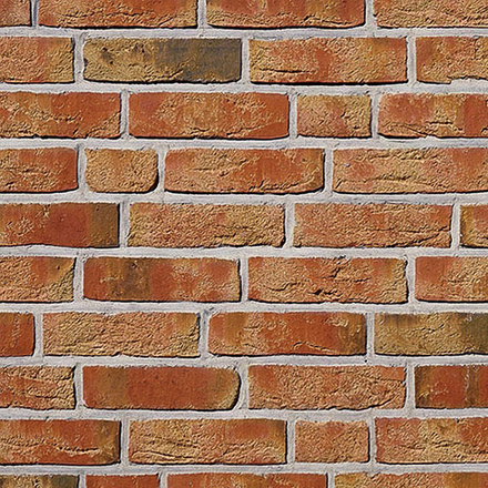 Roben Moorbrand песочно-желтый пестрый (sandgelb-bunt) NF полнотелый 240x115x71, поверхность ручная формовка (handform) - облицовочный кирпич ручной формовки