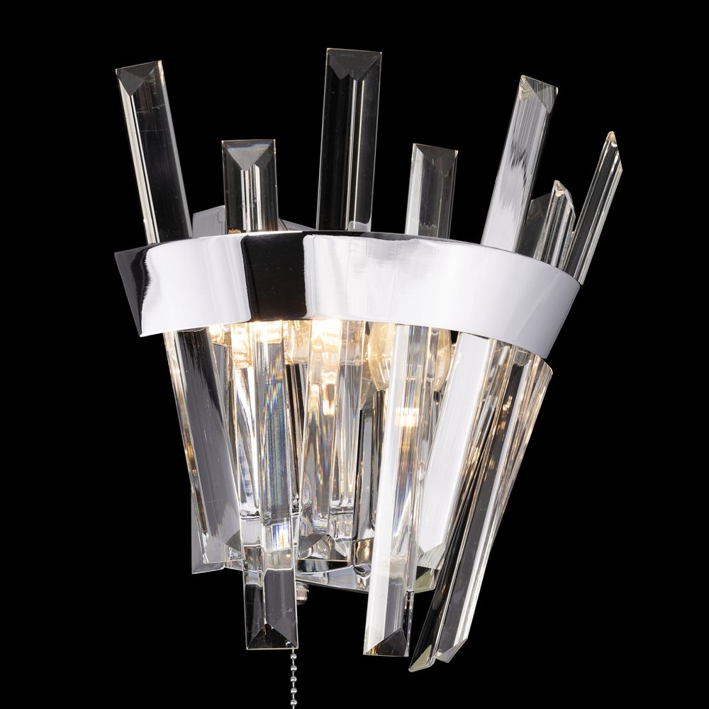 Citilux Вестерос CL307310 Бра хрустальное с выключателем Хром