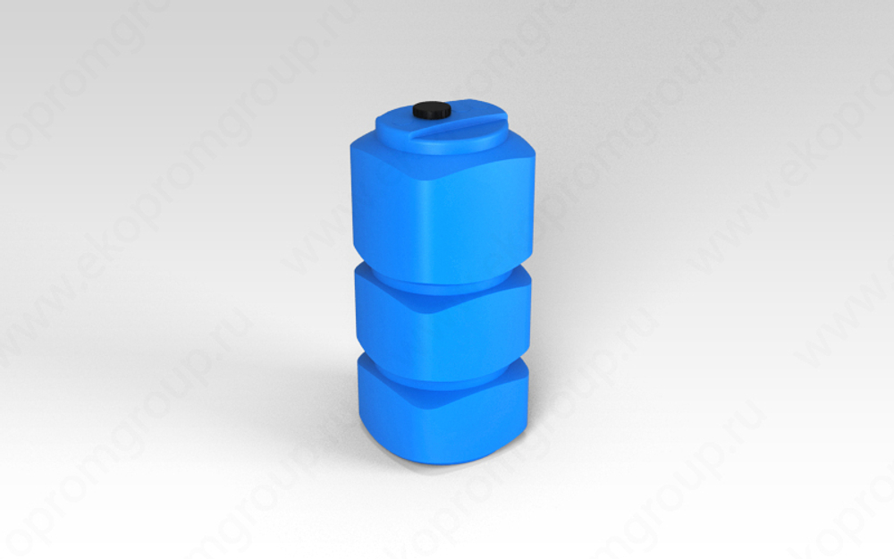 Ёмкость пластиковая пищевая ЭкоПром L oil 750 л. узкая высокая (75x75x177см;белый) - арт.555258