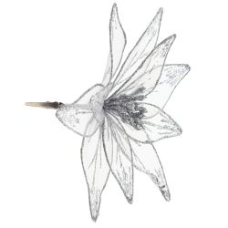 GAEM Цветок искусственный "Пуансеттия" (на клипсе), L23 W23 H12 см