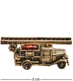 AM-3016 Фигурка «Машина Пожарная» (латунь, янтарь)
