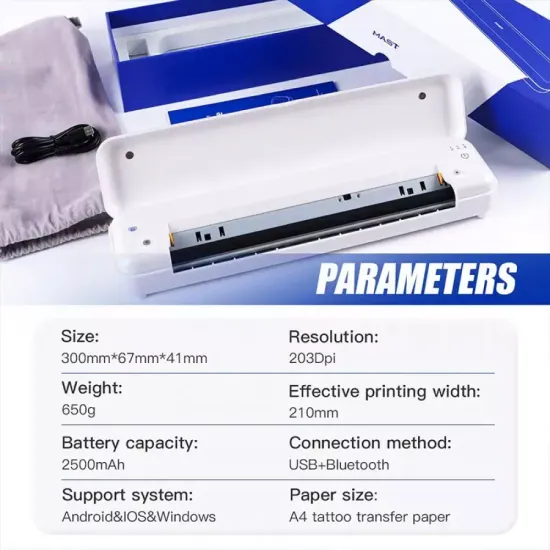 Термо принтер MAST Smart Wireless Tattoo Printer (беспроводной)