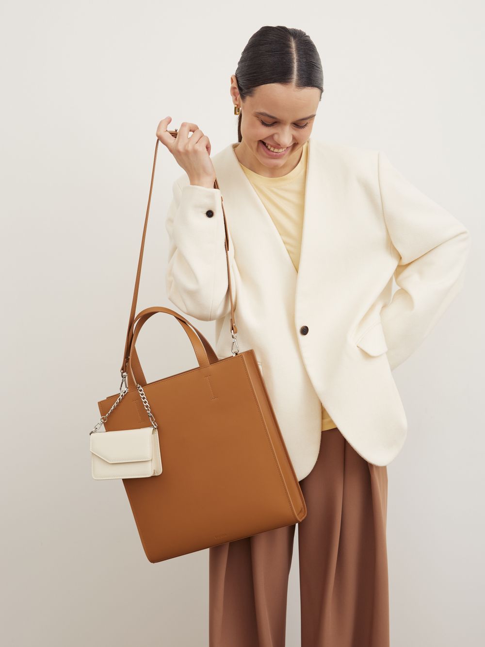 МИНИ-СУМОЧКА «BASE» МОЛОЧНЫЙ