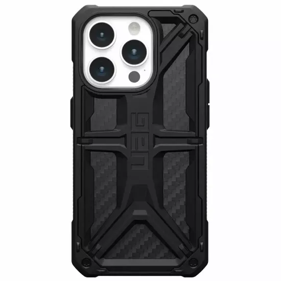 Чехол Uag Monarch для iPhone 15 Pro 6.1", цвет карбон (Carbon Fiber)