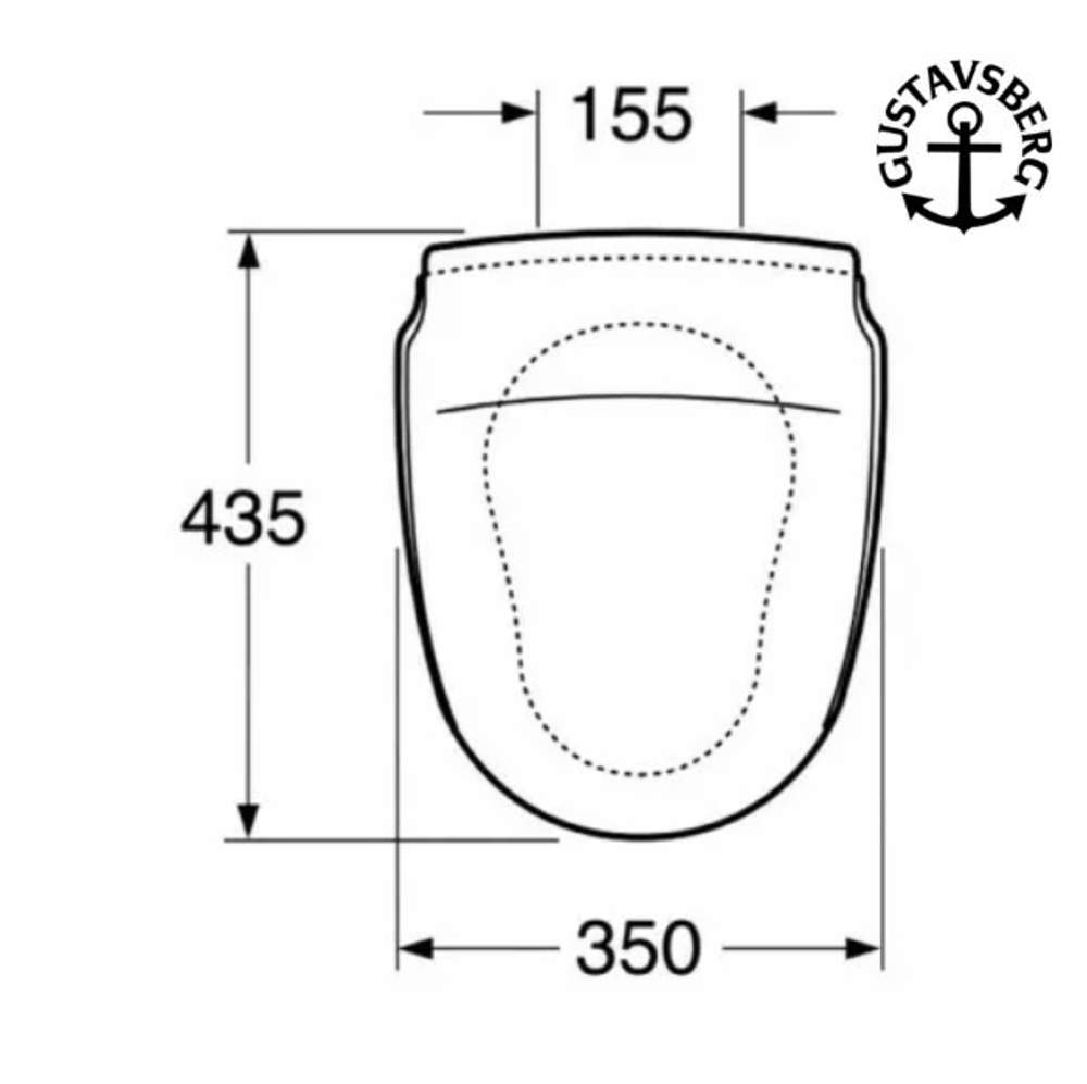 8M56S101 Сидение для унитаза Gustavsberg Nordic 2310 с микролифтом