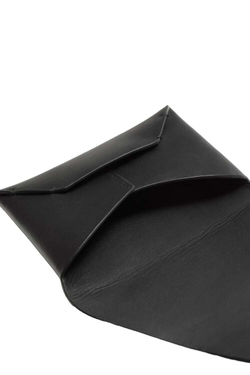 ZARA КОЖАНЫЙ ДЕРЖАТЕЛЬ ДЛЯ КАРТ С КРЫШКОЙ, ЧЕРНЫЙ