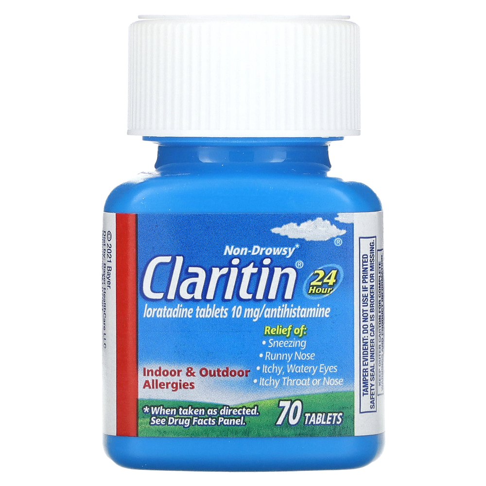 Claritin, Non-Drowsy, кларитин, 10 мг, 70 таблеток