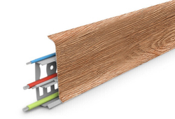 Плинтус напольный ПВХ "Деконика" 211 Дуб рустик 2200х100х23 мм