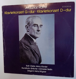 Винтажная виниловая пластинка LP Maurice Ravel Равель Sinfonie Orchester Berlin Klavierkonzert G dur (GDR 1987)