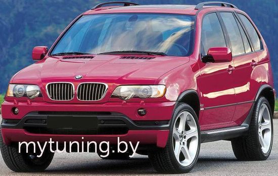 Накладка на передний бампер для BMW Х5 Е53 Дорестайлинг