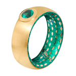 Кольцо с Изумрудом, Эмаль, R0177-10/8
