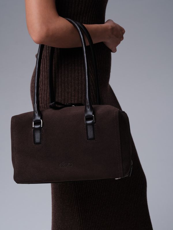 Замшевая сумка Cube DBR 31333 темно-коричневый