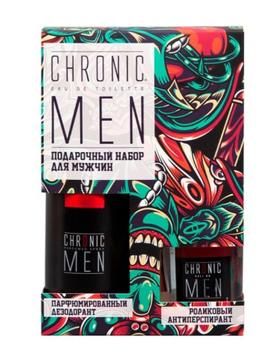 CHRONIC MEN Набор подарочный Strong Дезодорант 2шт, 150мл+50мл