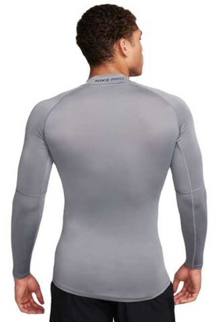 Термобелье Nike Pro Dri-FIT Fitness Mock-Neck Long-Sleeve - smoke grey/black - Gray
