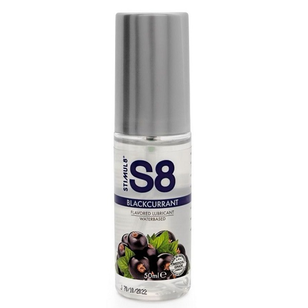 Смазка на водной основе со вкусом черной смородины Stimul8 S8 Flavored Lube 50мл