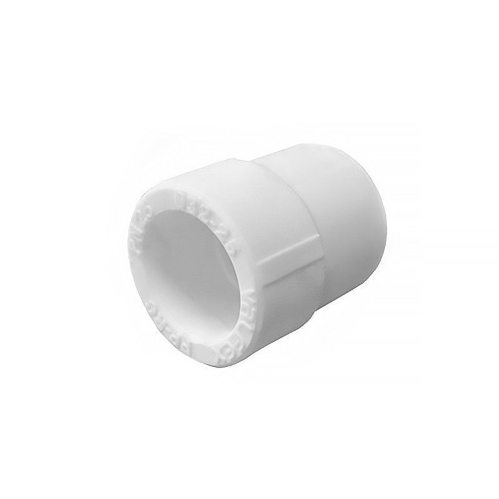 Муфта (переход) ПП 50-40 PN 25, штуцер-муфта, белая, Valfex