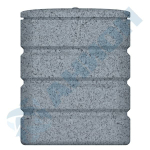 Бак прямоугольный вертикальный, цвет "гранит" Анион 150 л. вертикальный (700x330x880см;серый гранит) - арт.559453