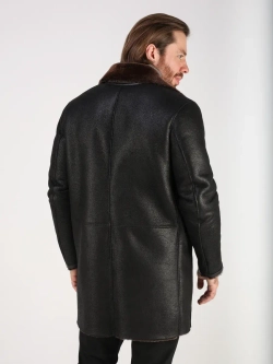 Дубленка зимняя натуральная длинная куртка