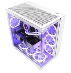 Корпус NZXT H9 Flow Window Mini-ITX, Micro-ATX, ATX White (CM-H91FW-01) RTL