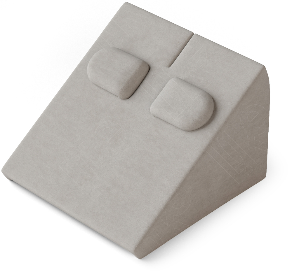 Вкладыш 09/стойка/для серег/2 язычка/прорезь для нитки