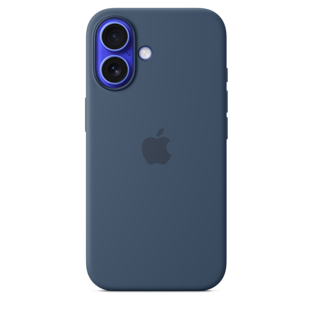 Silicone Case with MagSafe Denim iPhone 16