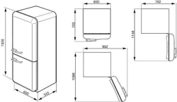 Холодильник Smeg FAB32LPB5