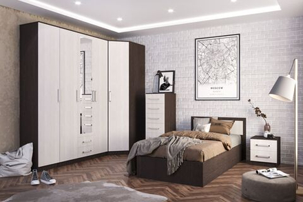 Спальня Успех ЛДСП венге / ЛДСП дуб белфорд