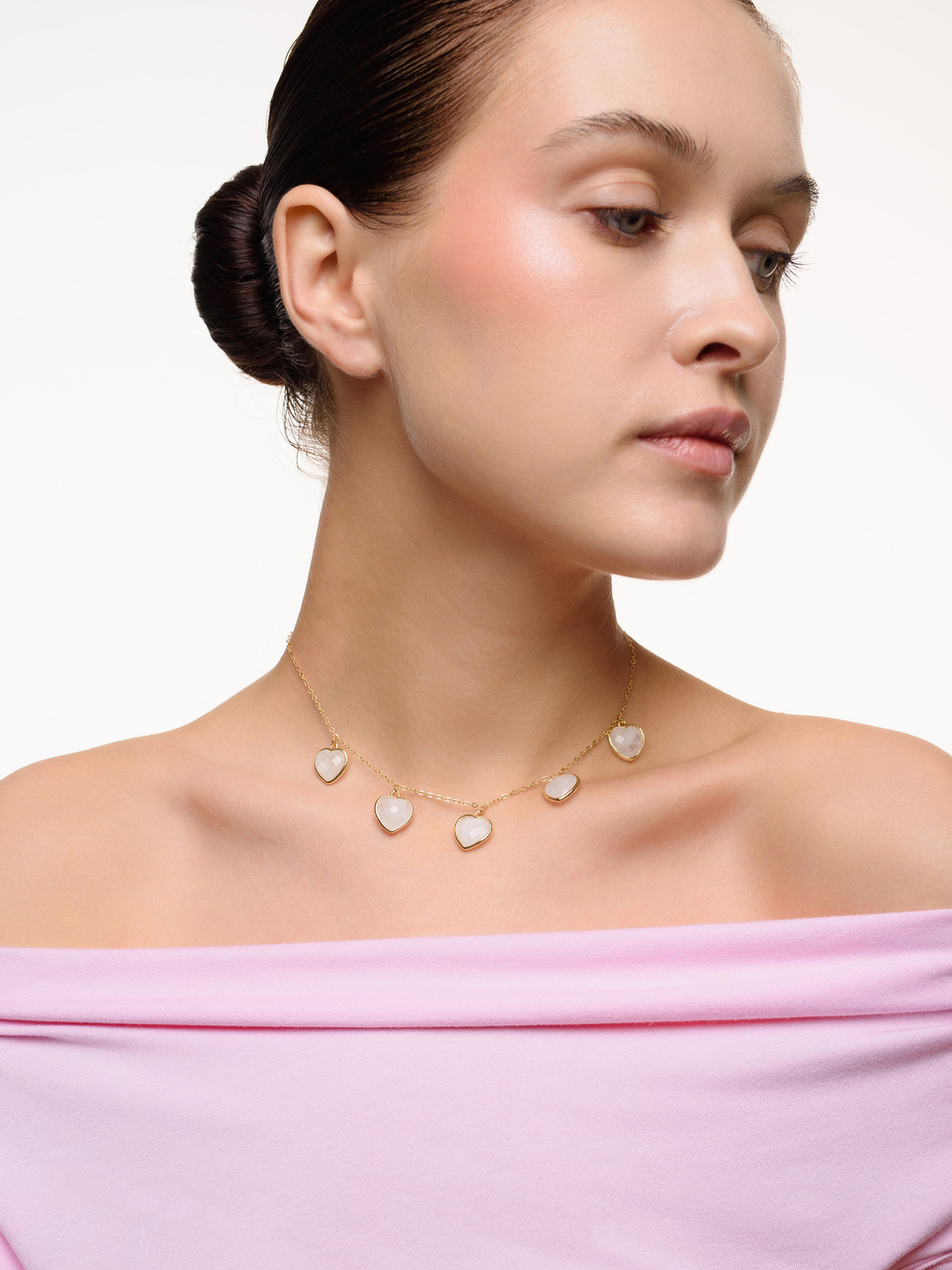 Чокер "Amour" с горным хрусталем Gold